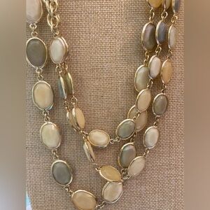 Talbots Multi‎ Layered Earth Tone Statement Necklace